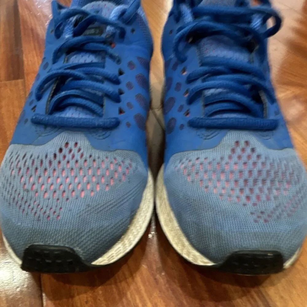 Nike women’s Blue Gray Black Low Top Lace-Up Mesh Running Sneakers size 7.5 - Picture 6 of 14